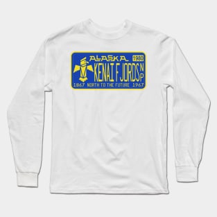 Kenai Fjords National Park license plate Long Sleeve T-Shirt